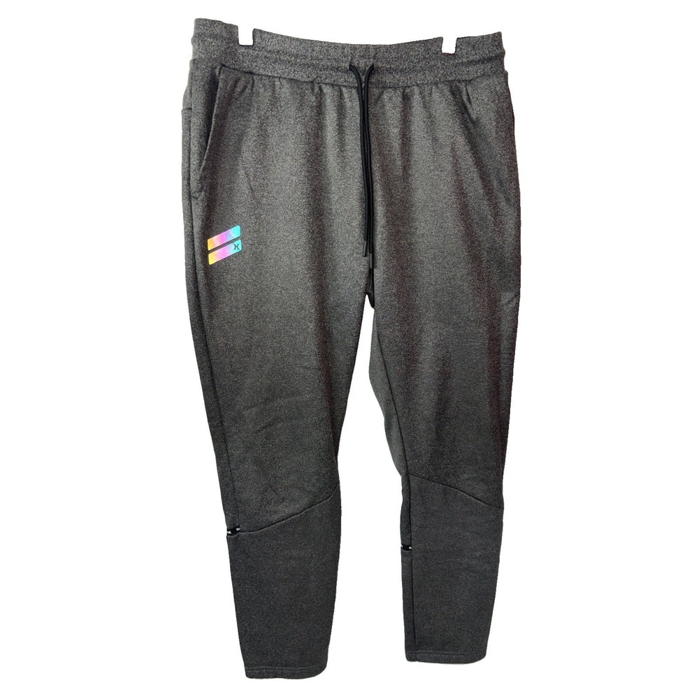 Hurley‎ Charcoal Athletic Pants Fleece Lining Men's Large Drawstring Joggers